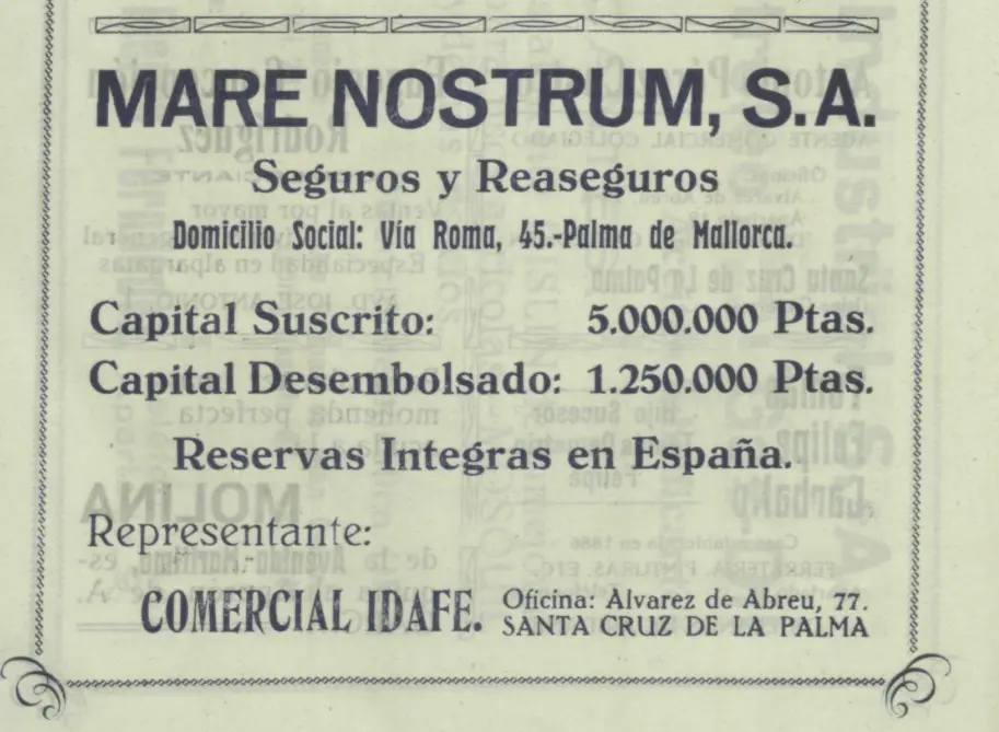 Programa Bajada de La Virgen, 1945.